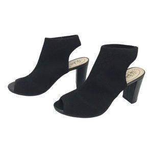 LifeStride Alita Block Heel Open Toe Ankle Boots Womens US 10 UK 8 EU 40 Black